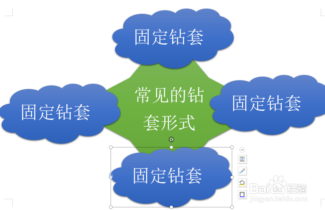 WPS文档如何制作钻套形式图示