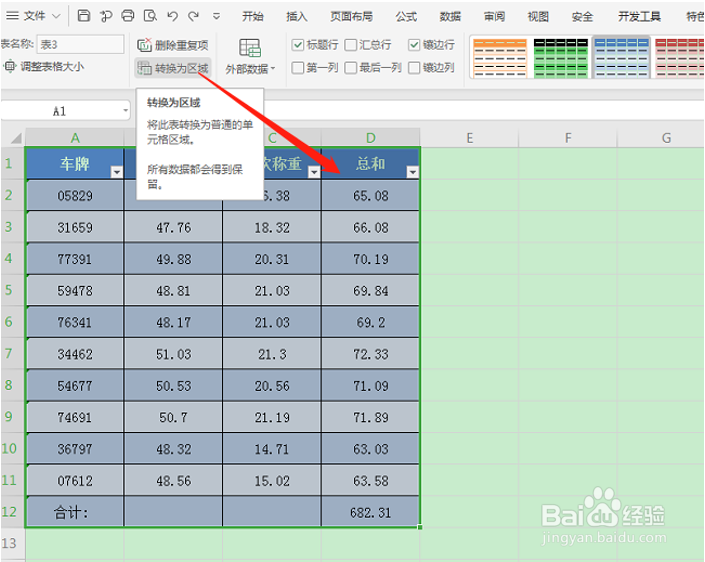Excel数据区域如何转换？