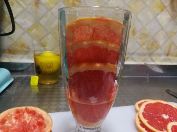 满杯西柚泡泡饮#在“家”打造ins风美食