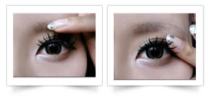 日系假睫毛怎么贴