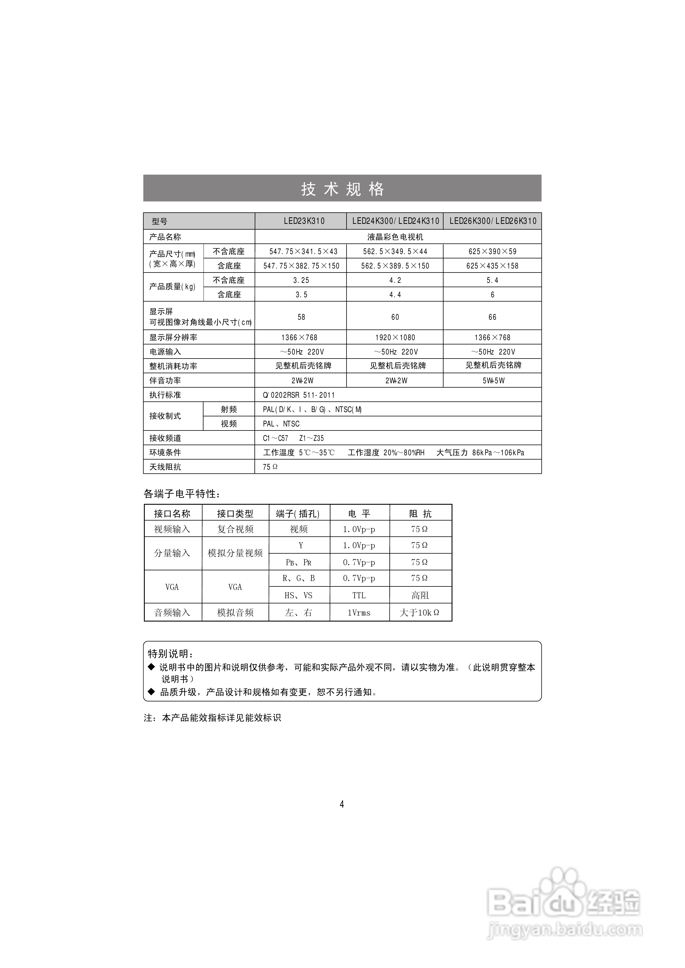 海信LED26K300液晶彩电使用说明书:[1]