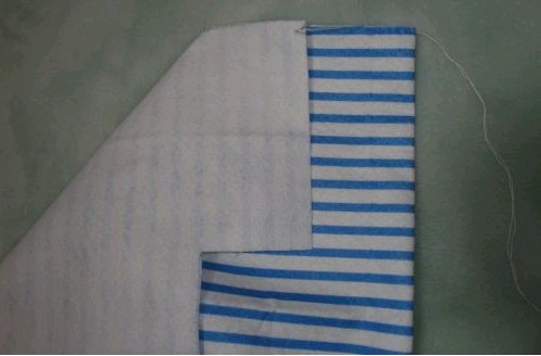 手工DIY清爽条纹餐巾纸盒套