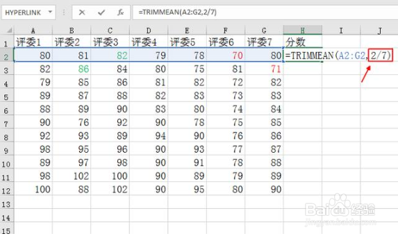 excel怎么去掉最高分最低分求平均值