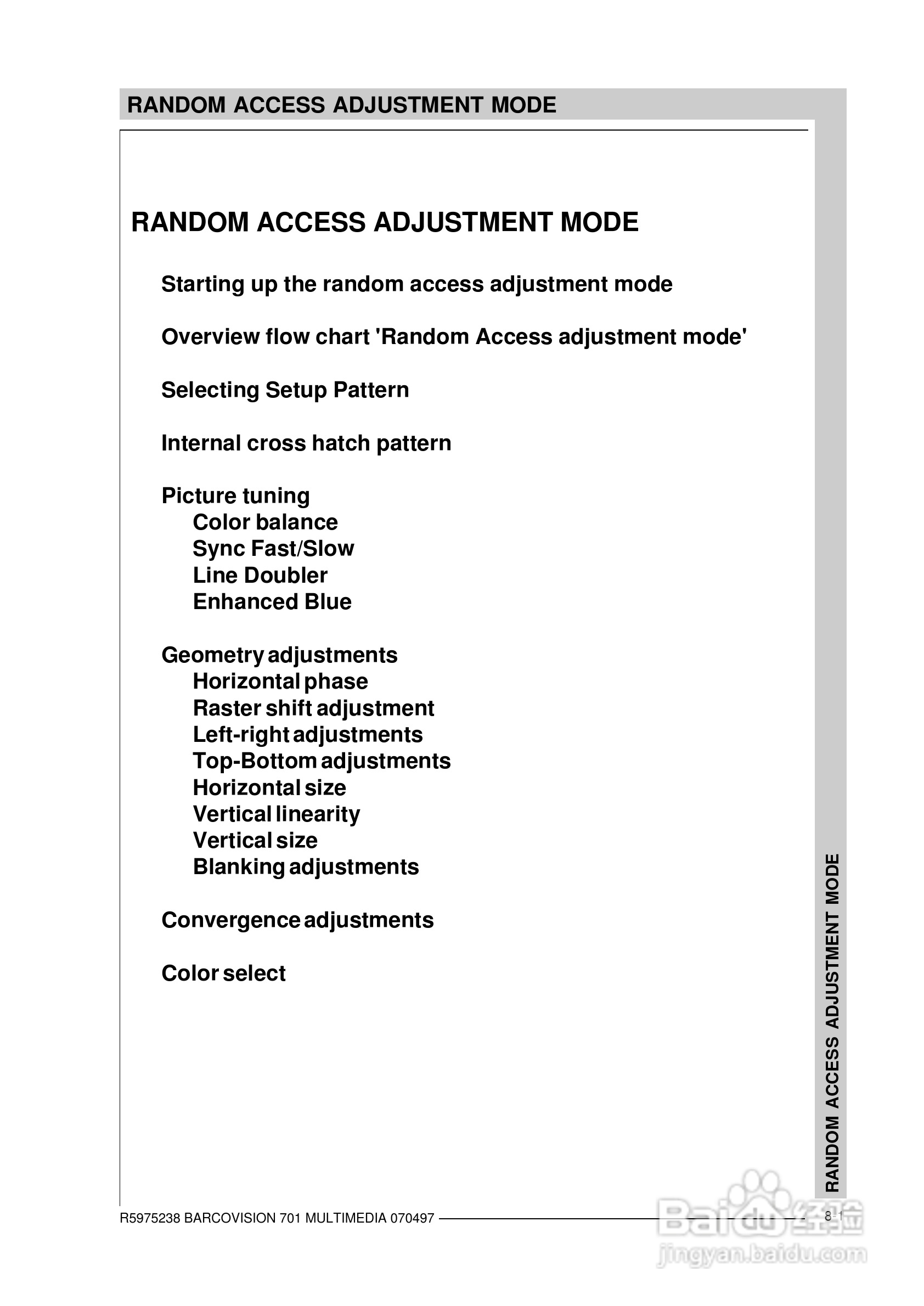 Barco巴可 VISION 701投影机说明书:[8]