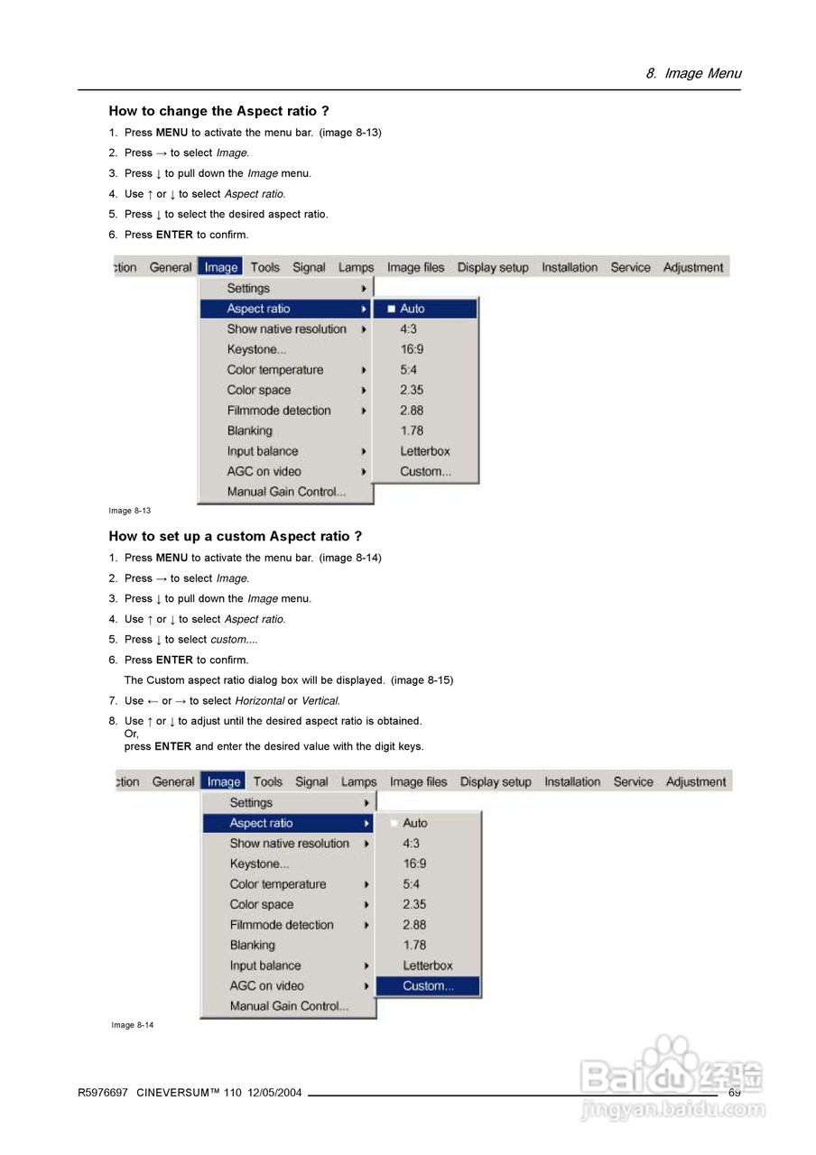 Barco巴可 Cine VERSUM 110投影机说明书:[8]