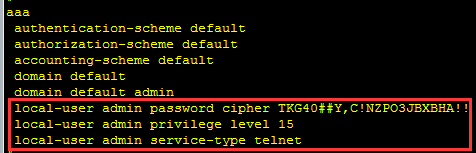 华为交换机设置Telnet登录的方法