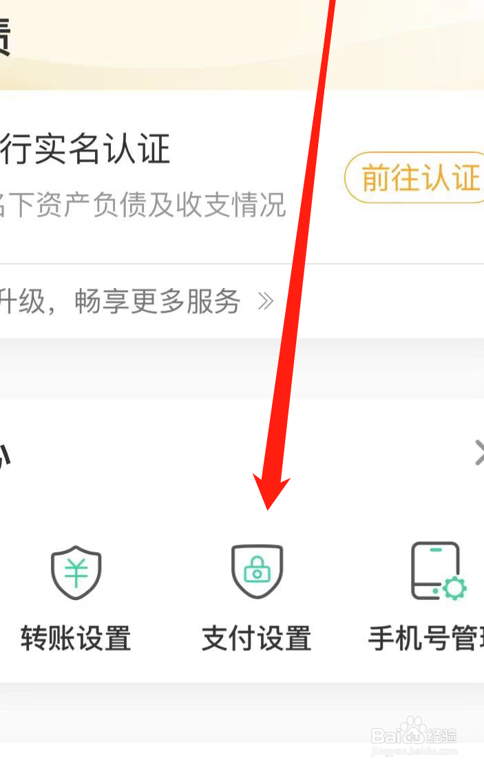 农业银行查看支付设置