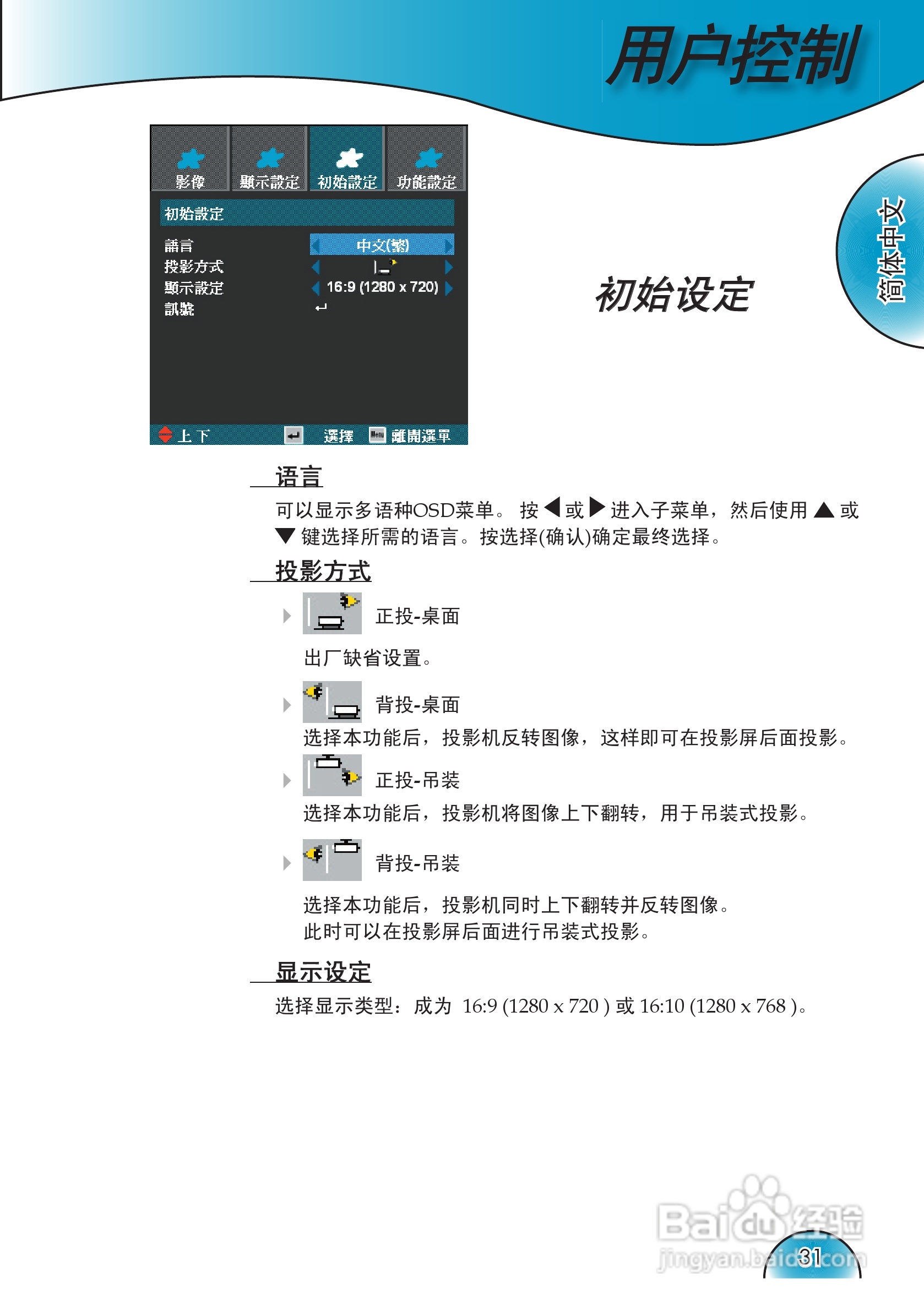 奥图码 HD72i投影机说明书:[4]