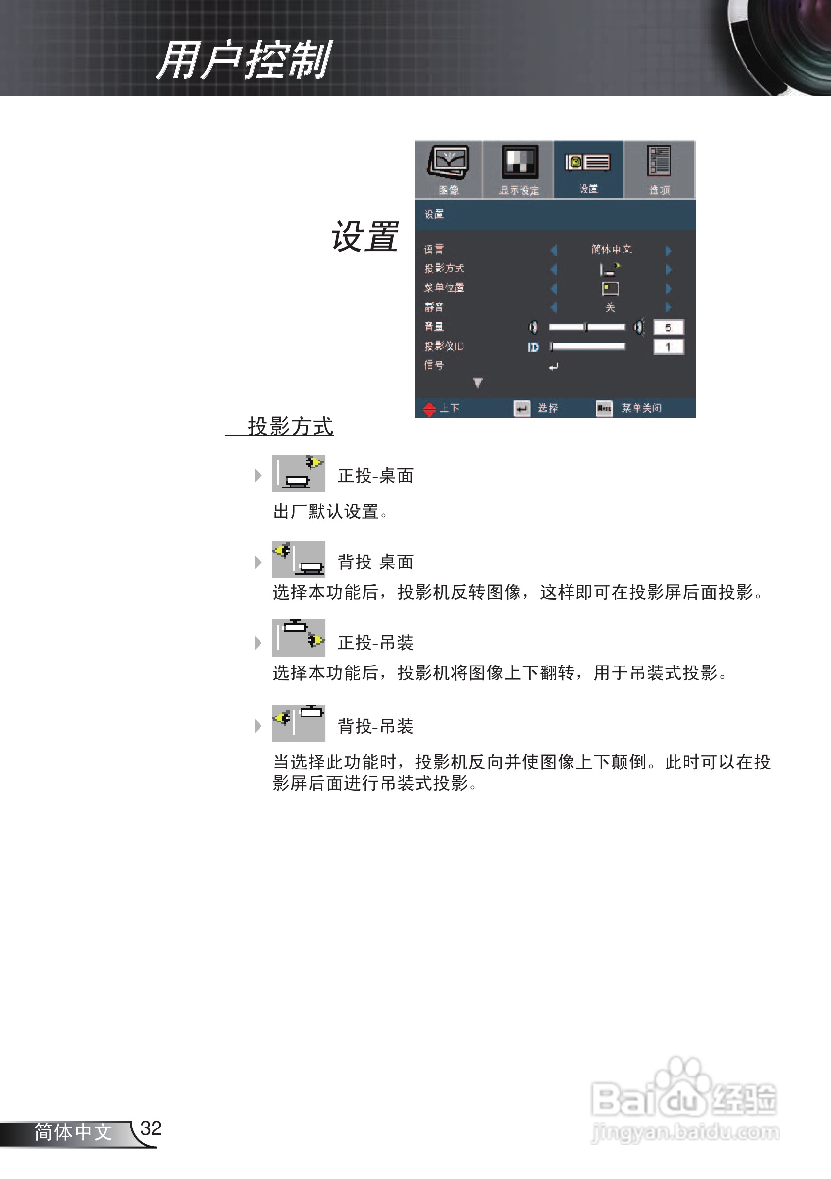 奥图码 EP776投影机说明书:[4]