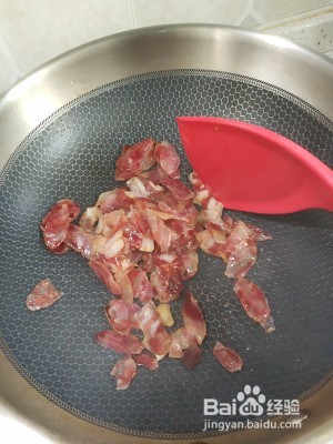腊肉炒芦蒿的做法