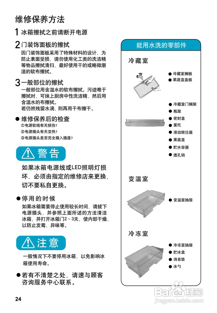 松下NR-C25VX2冰箱使用说明书:[3]