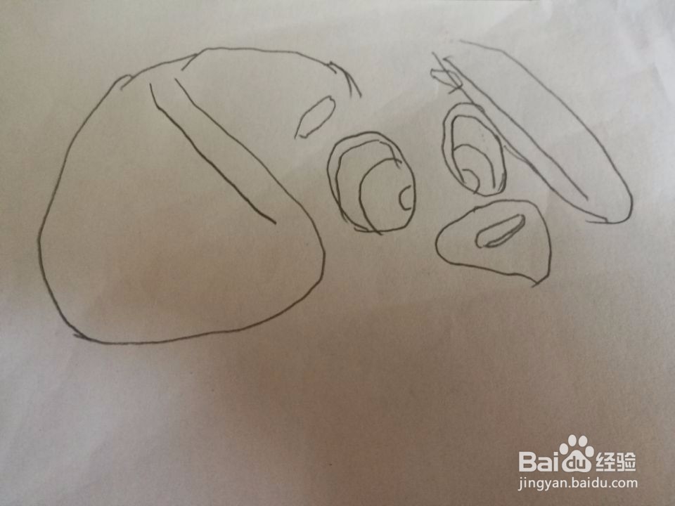 小狗的简笔画步骤