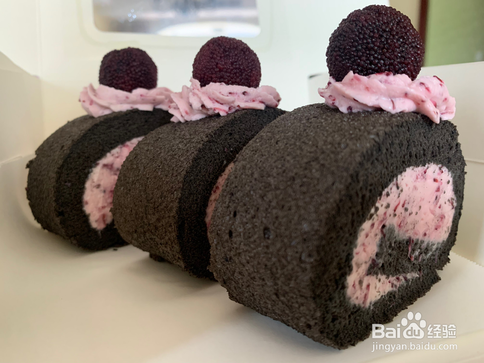 夏日限定可可杨梅蛋糕卷的做法