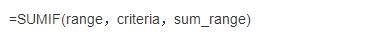 <b>sumif函数的使用方法及实例</b>