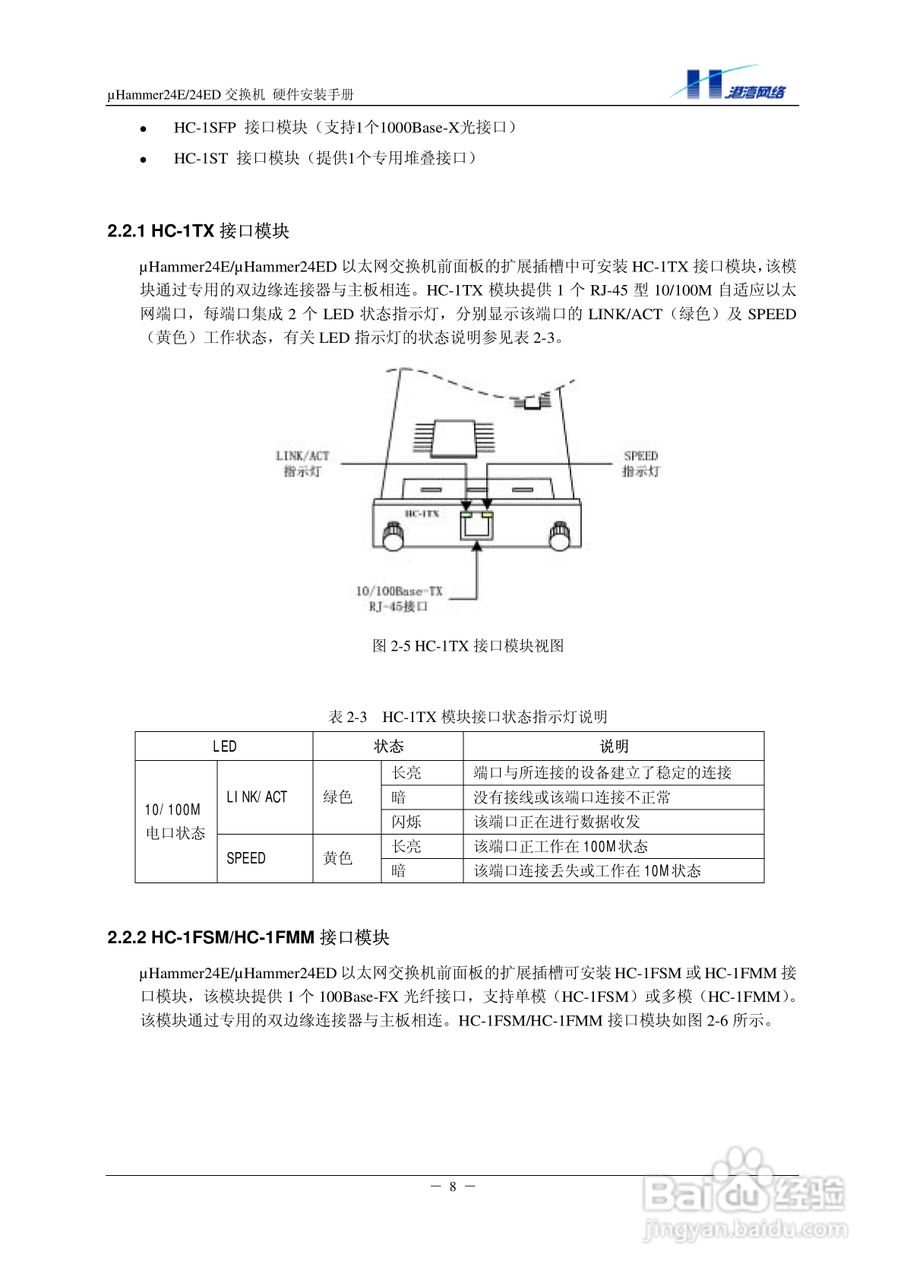 港湾网络交换机Hammer24EED型说明书:[2]