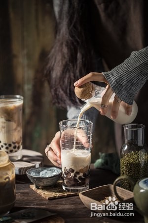 珍珠绿豆沙鲜奶的做法