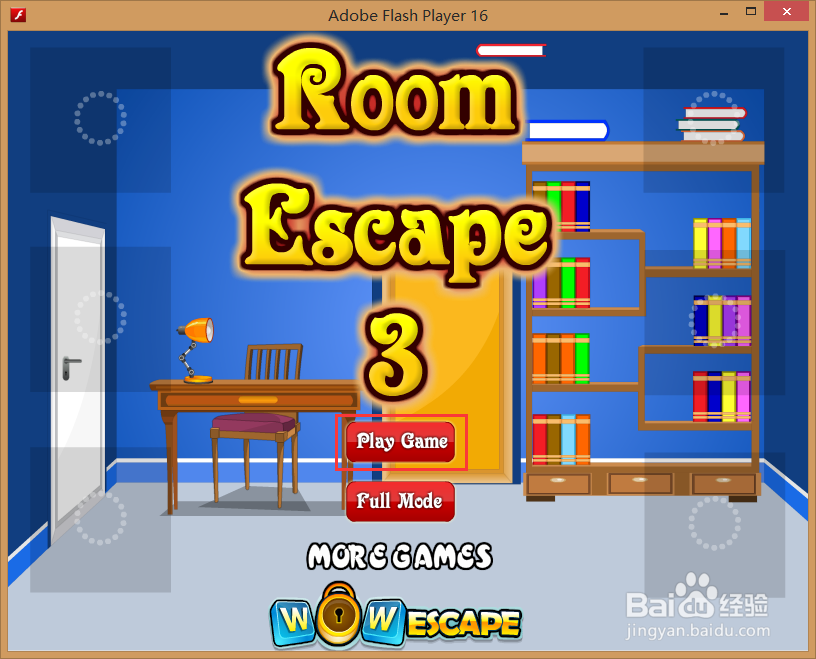Flash游戏攻略：[37]蓝色单间逃脱-3
