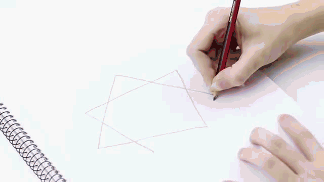 怎么画七角星呢？