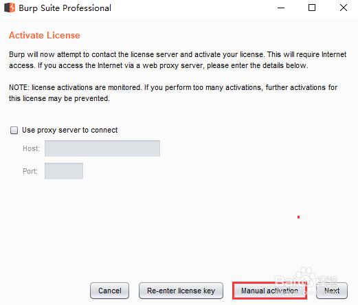 如何在win10上激活Burp Suite