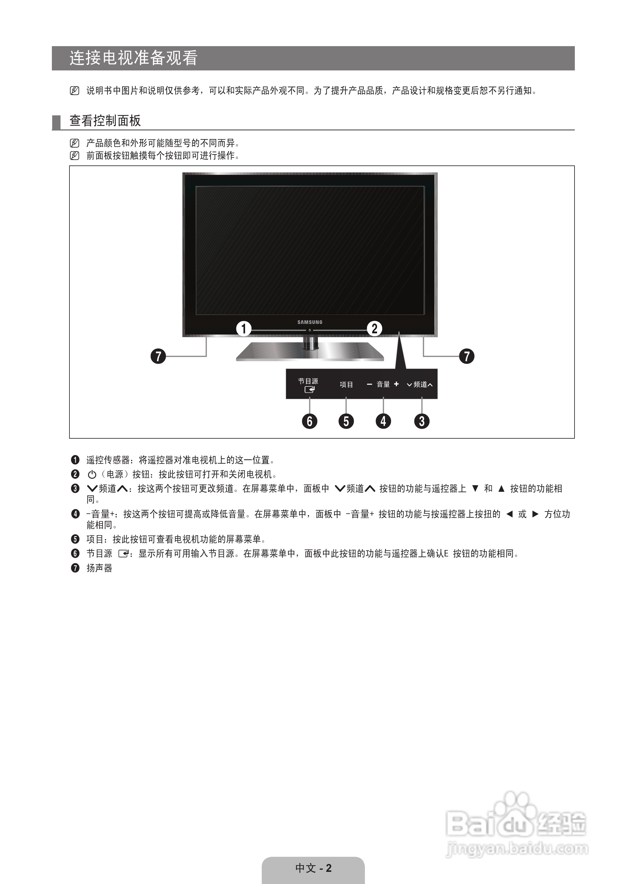 三星UA55B8000XF液晶彩电使用说明书:[1]