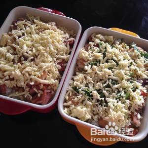 鲜虾培根芝士焗饭