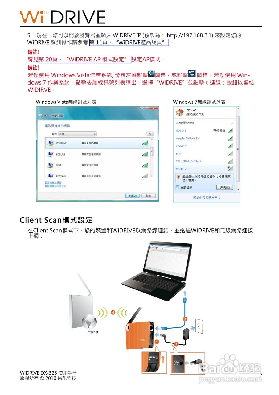 WiDRIVE DX-325 802.11n无线多功能储存路由器使用手册:[2]