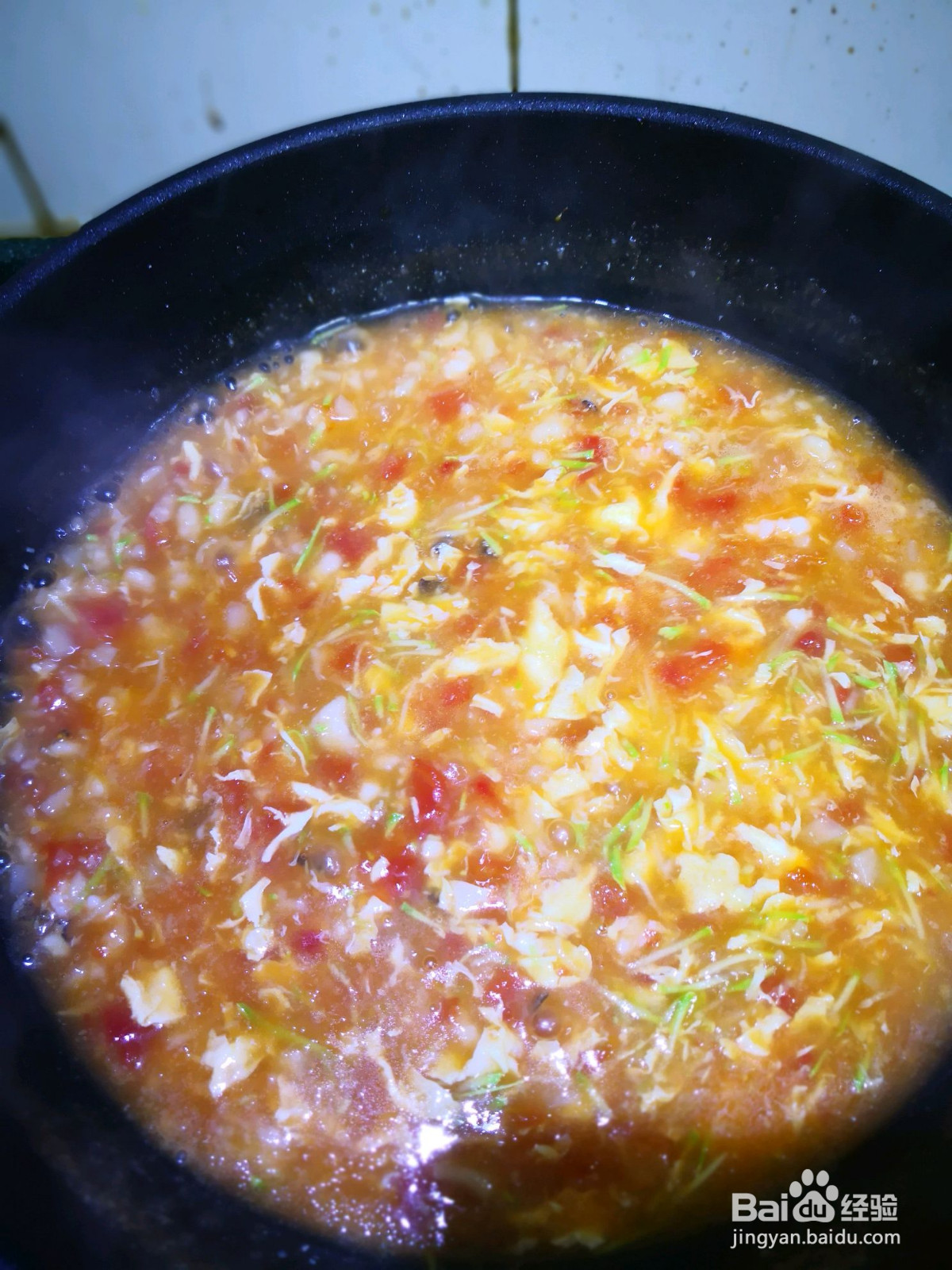 海鲜鸡蛋疙瘩汤的做法