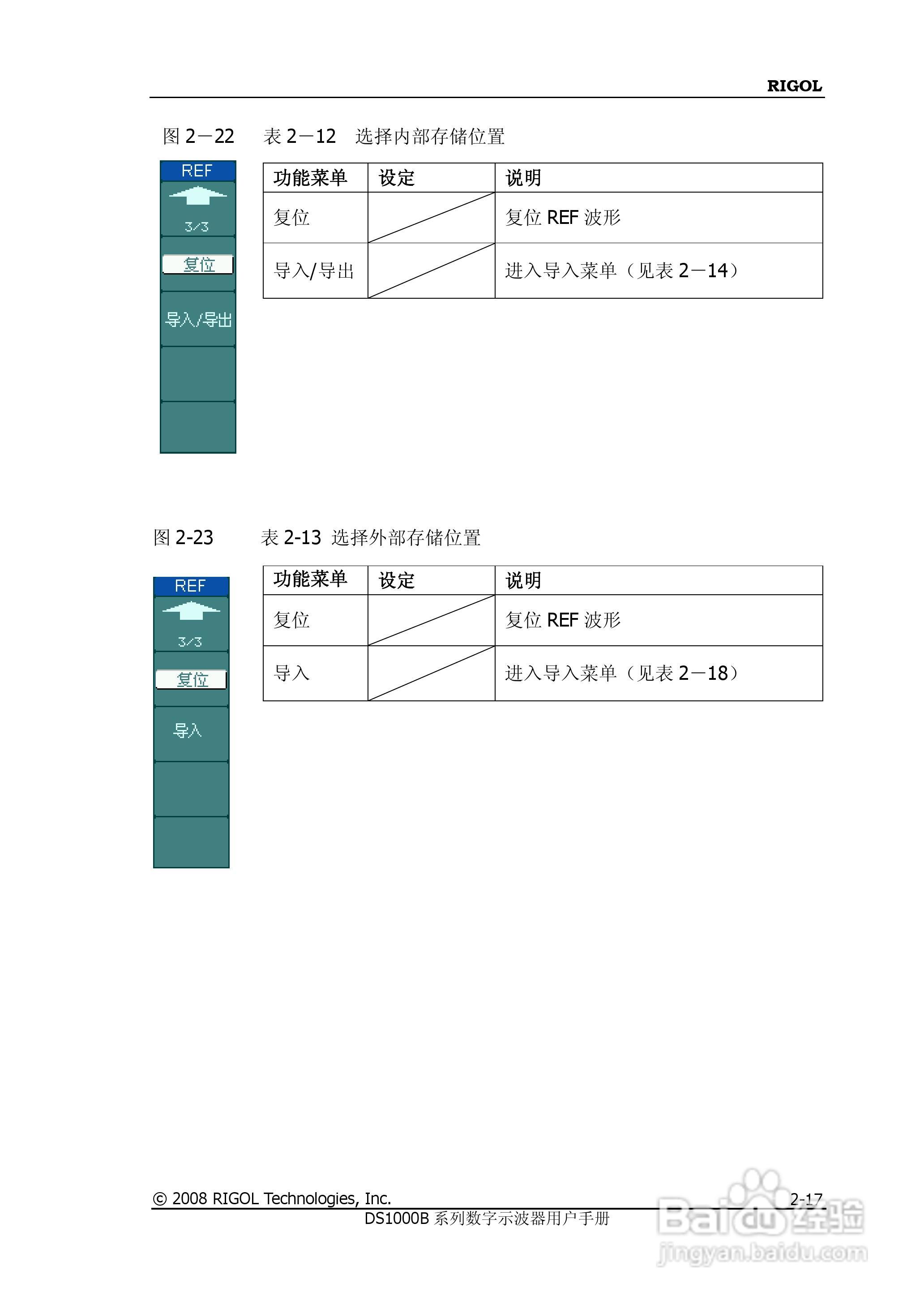 普源DS1000B系列数字示波器说明书:[5]