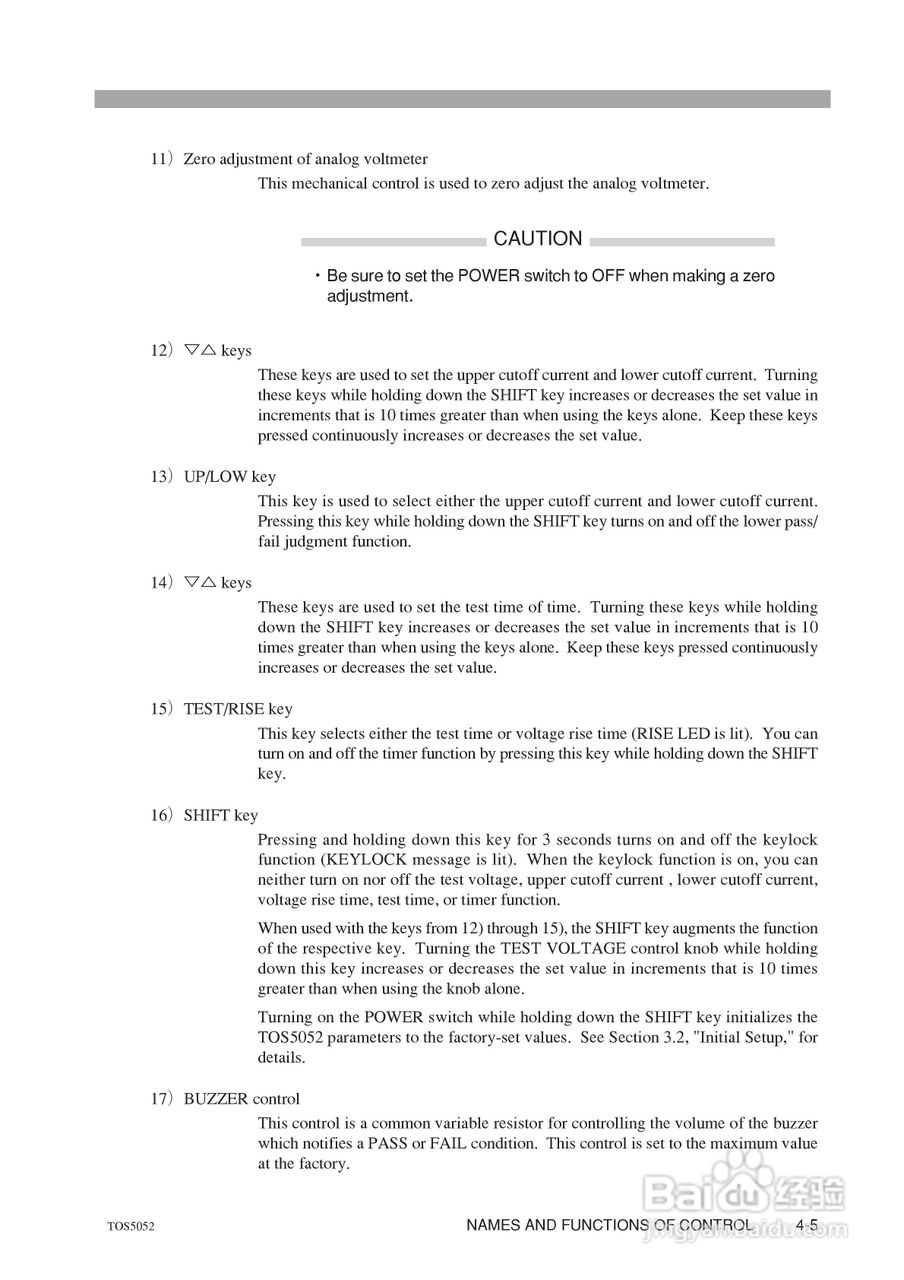 日本菊水TOS5052耐压测试仪英文版说明书:[8]
