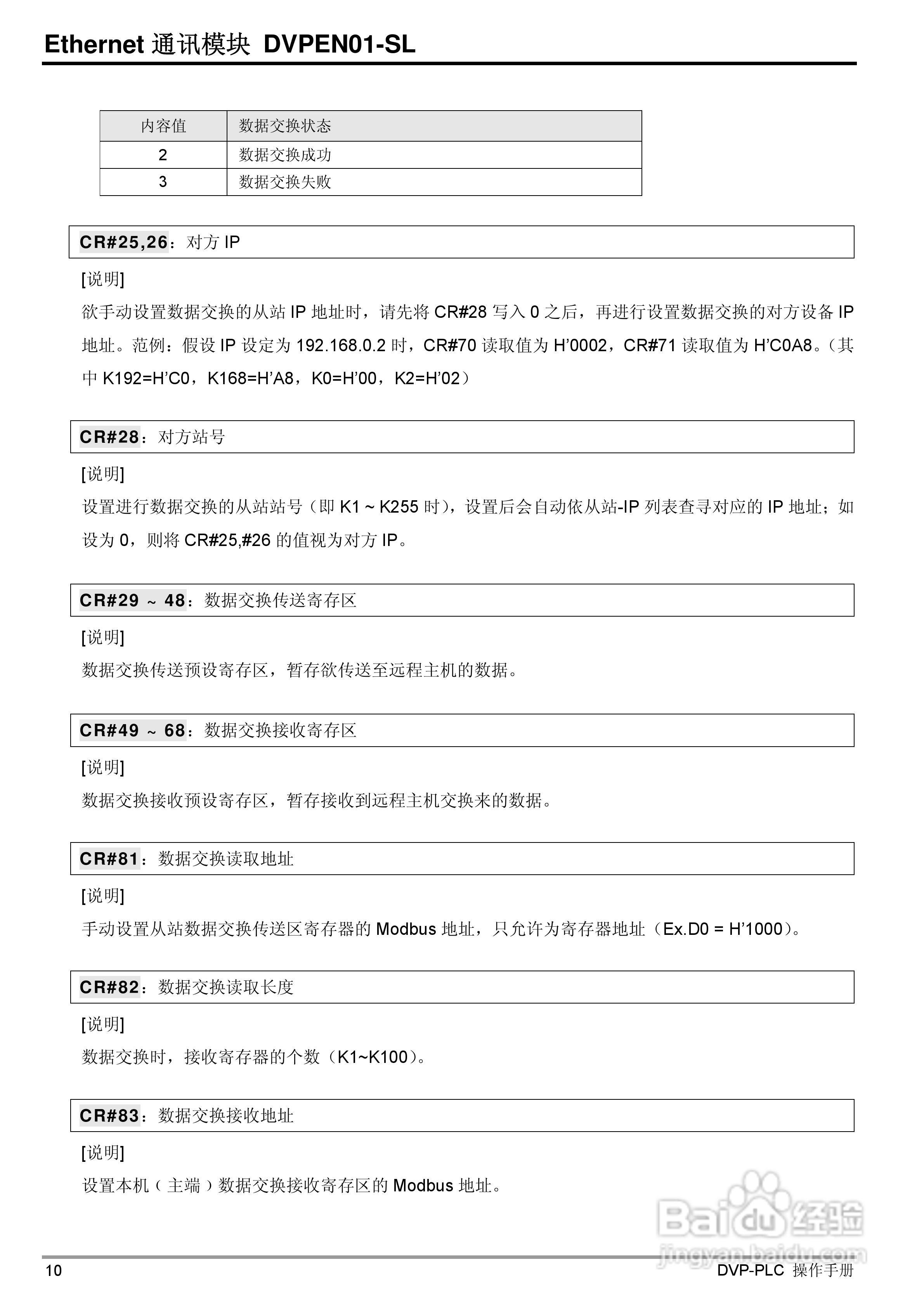 台达DVPEN01-SL Ethernet通信模组操作手冊:[2]