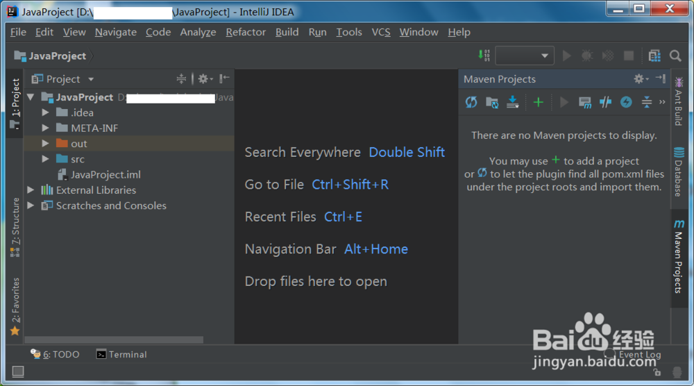 idea如何打开maven projects
