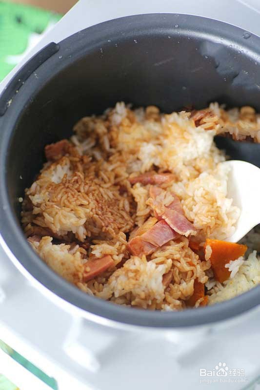腊肉南瓜焖饭做法