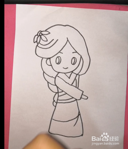 古代人物花木兰简笔画