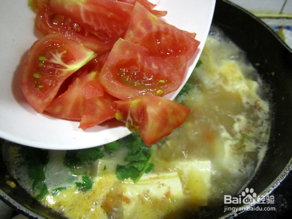 番茄豆腐龙俐鱼的制作方法