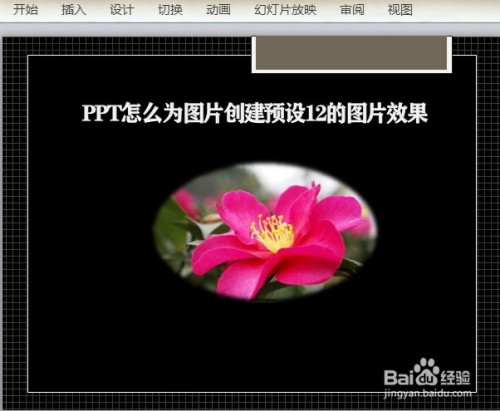 ppt怎么为图片创建预设12的图片效果
