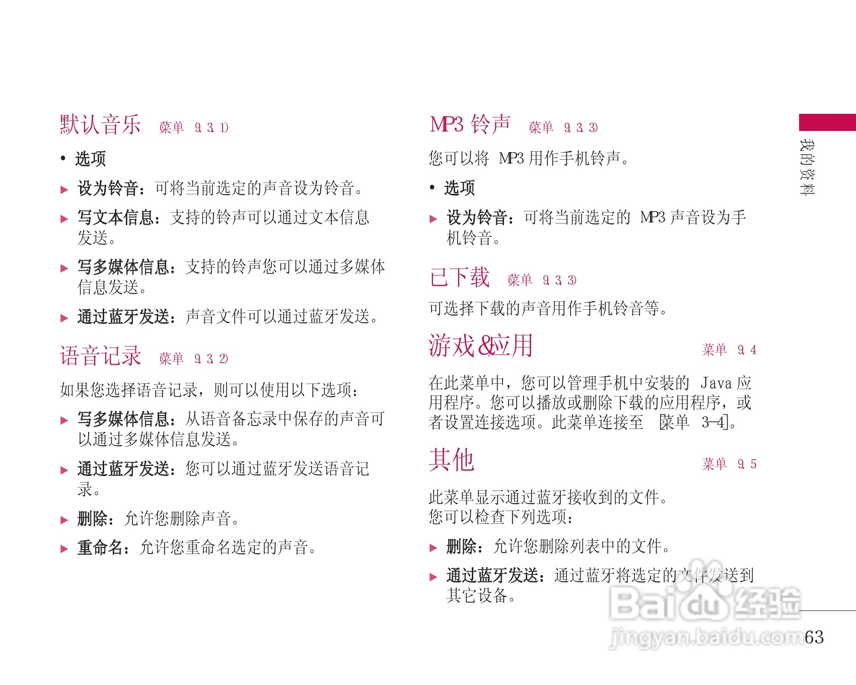 乐金手机KG248型使用说明书:[7]