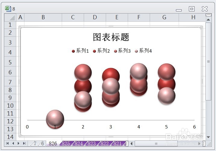 EXCEL怎么让三维气泡图的图表布局显示布局1效果
