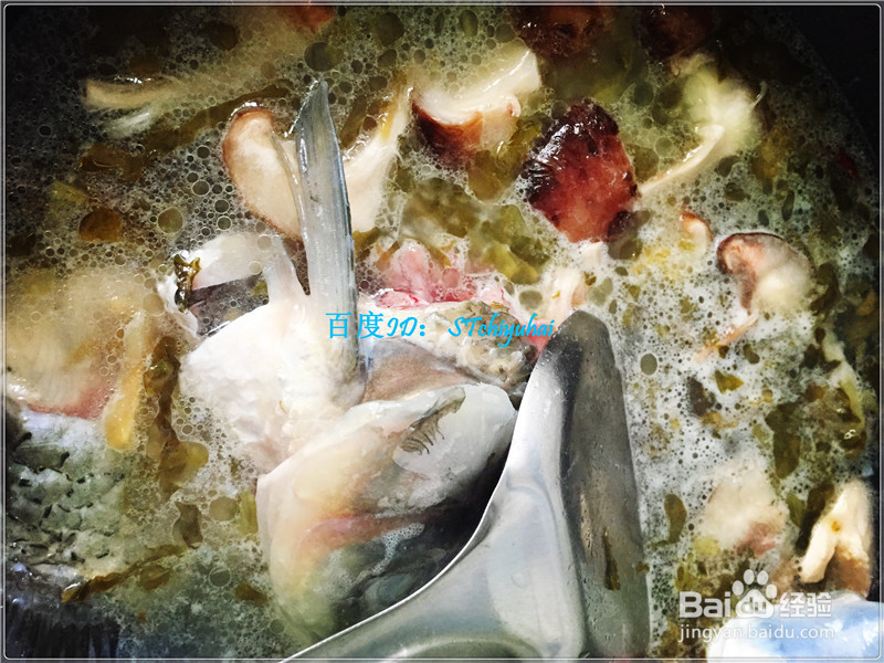 酸菜鱼的汤怎么做