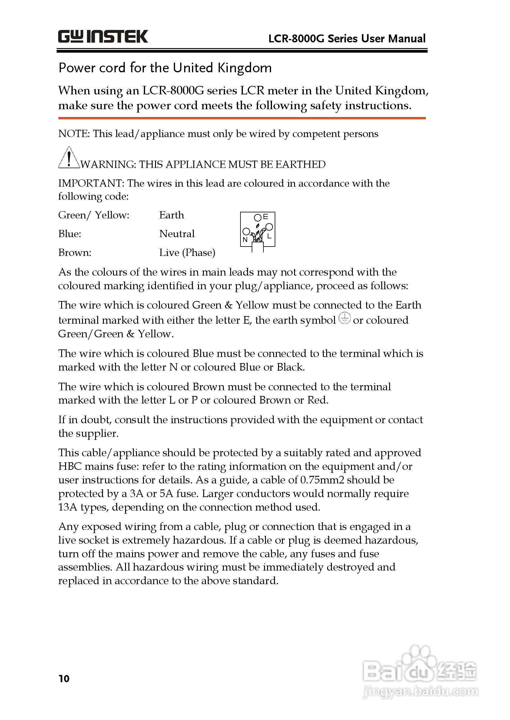 固纬LCR-8105G高精度LCR测试仪使用说明书:[1]