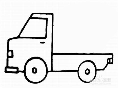 工程车简笔画