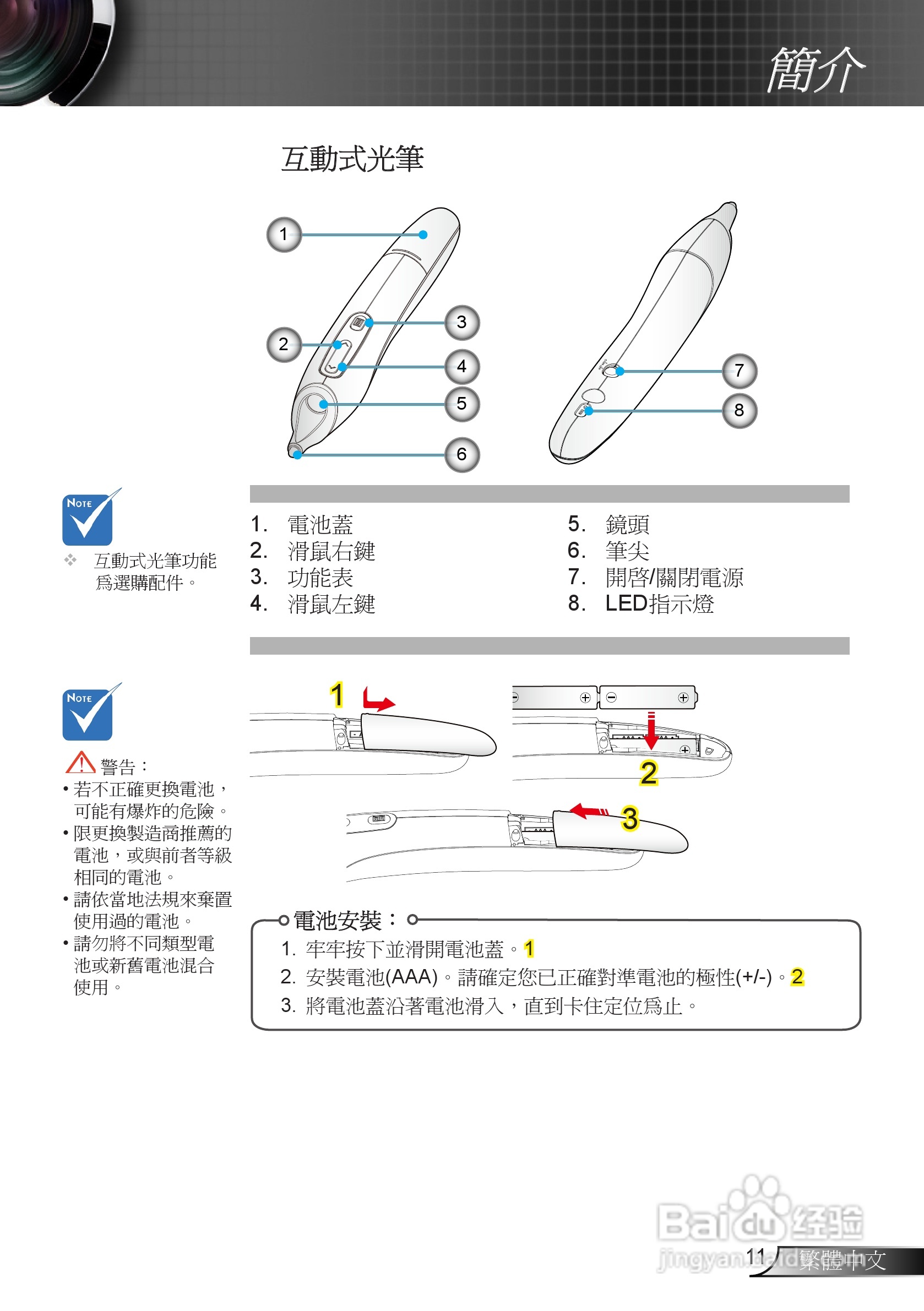 奥图码EX665UTi投影机使用说明书:[2]