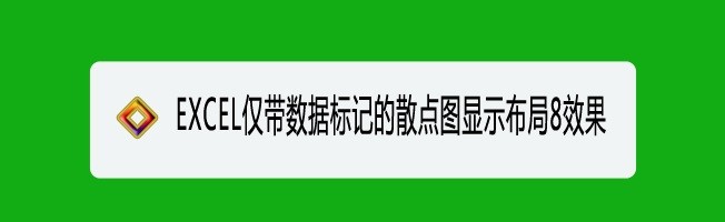 <b>EXCEL仅带数据标记的散点图显示布局8效果</b>