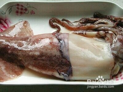 家常鱿鱼炒洋葱