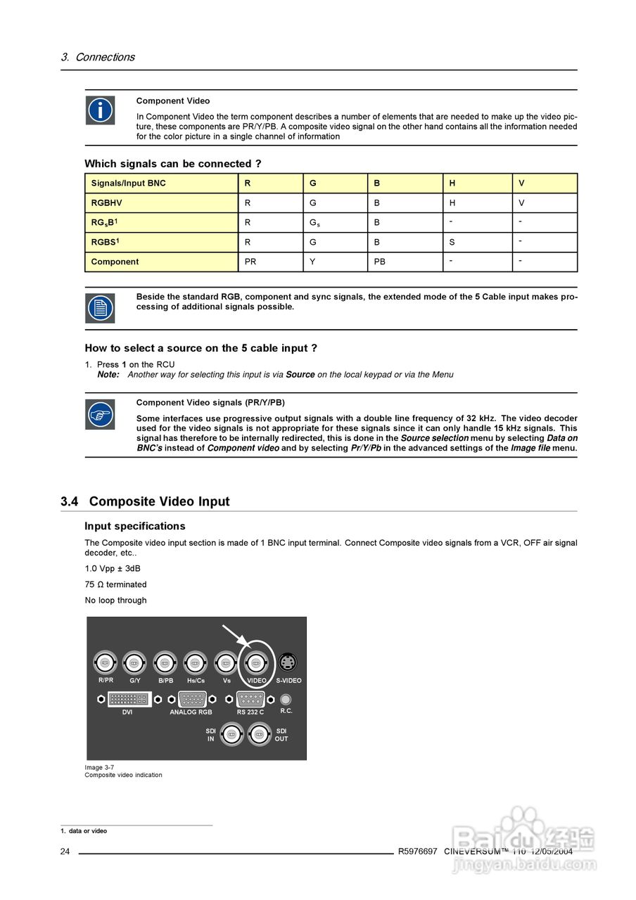 Barco巴可 Cine VERSUM 110投影机说明书:[3]