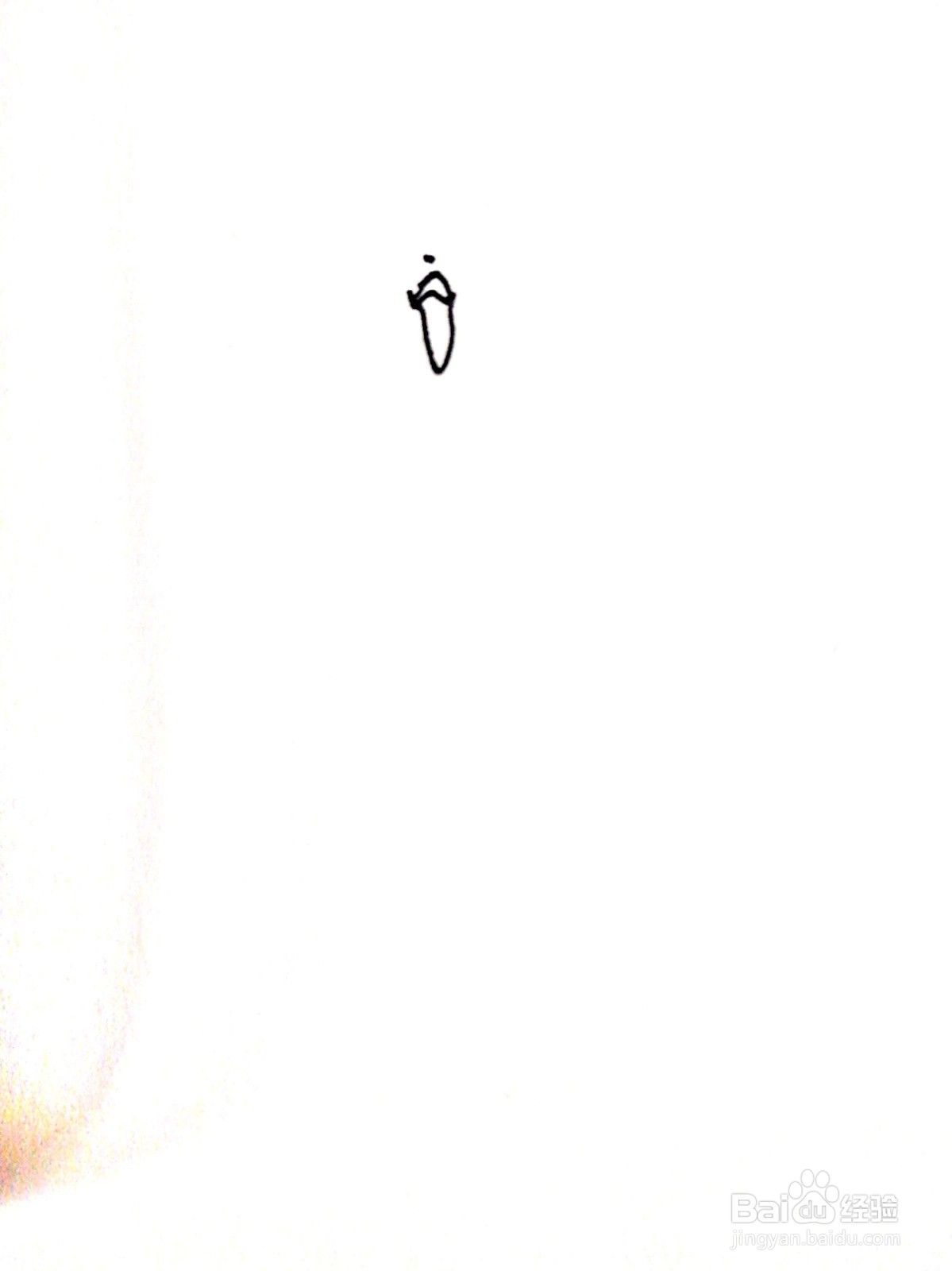 长着长尾巴的小精灵线描画怎么画