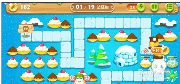 保卫萝卜2 极地 第91关 金水晶萝卜攻略