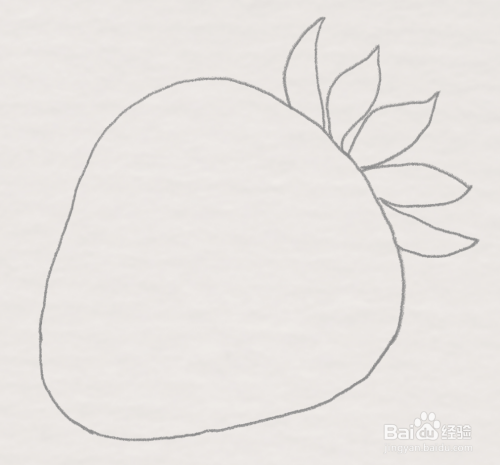 草莓的简笔画
