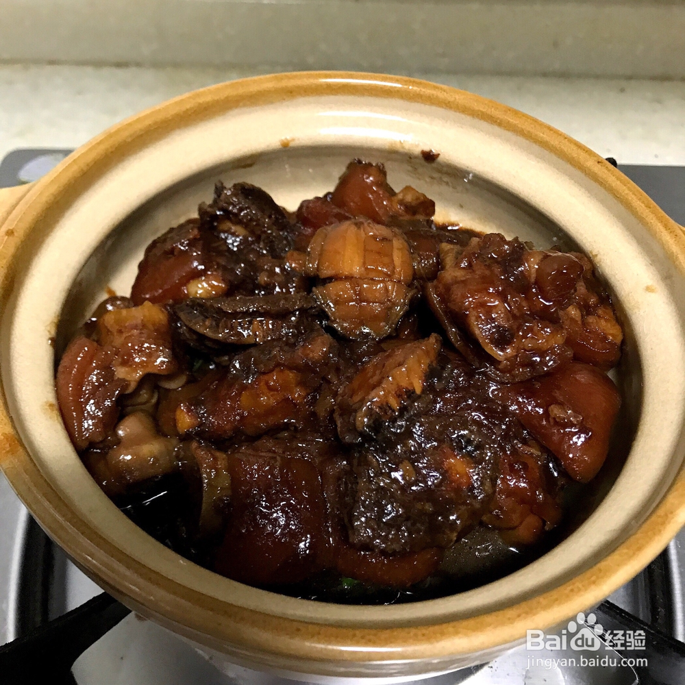 小鲍鱼炖猪脚海鲜美食
