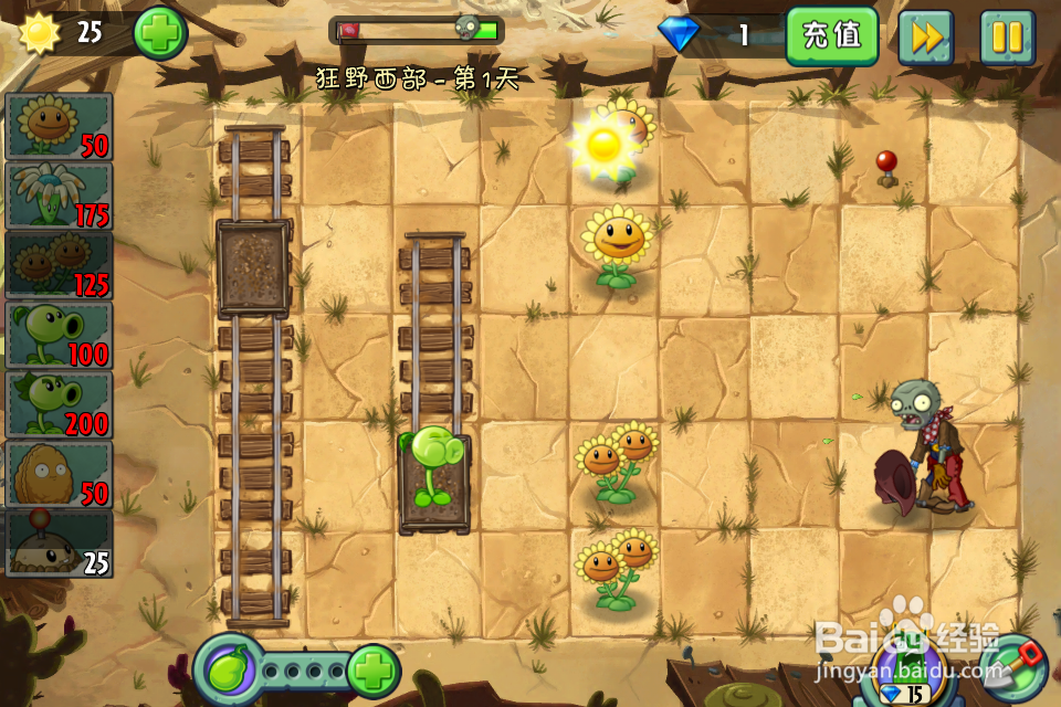 植物大战僵尸2：第1天（狂野西部）