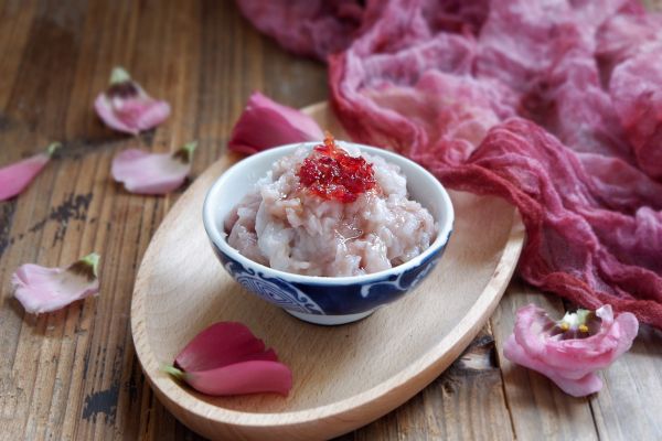 玫瑰花香山药泥